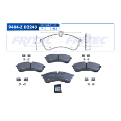 BALATAS DELANTERAS CRAFTER CORTA 2021